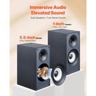 Active Powered Bookshelf Studio Monitor Speakers 25w X2 Bluetooth Coaxial Stereo