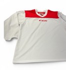Ccm Ice Hockey Youth   Junior Large L   Xl White   Red Practice Jersey