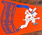 Vintage 1969 Syracuse University Orangemen Football Pennant  Saltine Warriors 