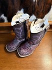 Old West Toddler Girls    Antique Western Pink Crackle Boots - Size 5 - New In Box