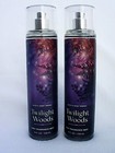 Two Bath   Body Works Twilight Woods Fragrance Mist Perfume Body Spray Set