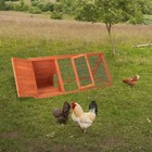 50  Wooden Triangle Rabbit Hutch Chicken Coop Hen House Running Outdoor