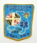 Vintage Baltimore County Fire Dept Fully Embroidered Patch 4  X 5  Nos 