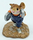 Wee Forest Folk Wff Mp-5  pot Lid Lad  From Mouse Parade Series W wff Box Read  