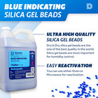 1 Gallon 7 5 Lbs   dry   Dry  Premium Blue Indicating Silica Gel Desiccant Beads