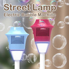 1pc Automatic Street Light Bubble Machine With Led Light For Party   Wedding