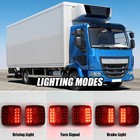 Wireless Trailer Lights Magnetic Kit With 7-pin Transmitter  Rechargeable Led