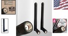 2-pack Dual Band Wifi Antenna 2 4ghz 5ghz Rp-sma Male For Enhanced Connectivity