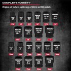 1 2  Drive Socket Wrench Set  25-piece Sae   Metric Impact 25-pcs   1 2  Drive   