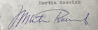 Martin Roesink Personally Autographed Signed Pga Golf Card Freeship
