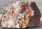 Serape Lace Agate Serape Jasper Crazy Lace 4 3 x3  Lapidary Rough Slab Cabbing
