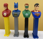 Dc Comics Justice League Pez Dispensers 4 Batman  Superman  Flash  Green Lantern