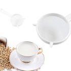 Kitchen Flour Sifter Plastic Mesh Strainer Handheld Tea Leaf Colander