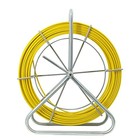 6mm 500ft Duct Rodder Fiberglass Fish Tape Cable Pulling Rodder 6mm 500ft