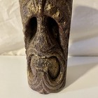 Vintage Hawaiian Tiki Candle 8  Carved Wax Polynesian Hawaii Kitschy Bar Decor