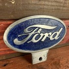 Ford Automobile Logo Aluminum License Plate Fob Topper  6  X 4 5  