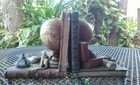 English Library Themed Bookends