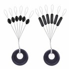 600pcs Fishing Float Bobber Stopper Soft  Rubber Sinker Line Stop Space Bean