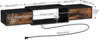 55  Floating Tv Stand With Power Outlet  Modern Wall Mounted Media Console Shelf