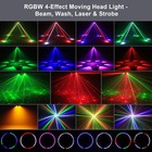 4in1 180w Rgbw Dj Light W  Laser Effect 4 Arms Moving Head Light Dmx Stage Light