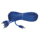 Stinger Ssrcb17 17 Feet 2 Channel Car Audio Rca Interconnect Wire Cables Blue