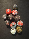 11 Millefiori Glass Trade Beads - Handmade Rare  b050 