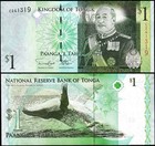 Tonga 1 Pa anga 2008  Unc  5 Pcs Lot  Consecutive  P-37  Prefix C