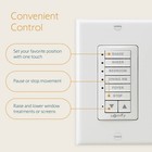 Somfy Decoflex Wirefree Rts Wall Switch - 5 Channel - Pure White Tone - Control