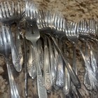 Lot Of 100 Assorted Vintage Silverplate Salad Forks Dessert Forks