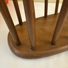 Vtg Mcm Authentic Furniture Products Wooden Magazine Record Rack Made In Japan
