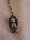 Antique Webster Co  Sterling Silver Bib Clip   Tie Bar Bunny Rabbit  