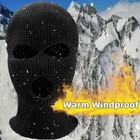 3 Hole Full Face Mask Winter Ski Cap Balaclava Beanie Tactical Warm Hat Us