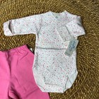 New 8-11 Lbs 4 Piece Newborn Baby Girl Bundle Pink Girls Babies Pants Bodysuits