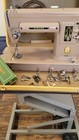 Vintage Singer Sewing Machine 301a Slant Needle With Case Tested And Accessories