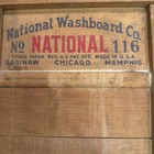 National Washboard Co   116  Chicago  Saginaw Memphis All Wood 11 5    X  21    Vtg