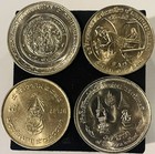Thailand Lot  4  5   10 Baht Commemorative Coins 1977-1981 Y120 135 137 146 Unc