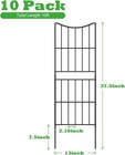 10 Pack Garden Fence Panel Decor 37 5  X 10  Wire Panel Border Animal Barrier