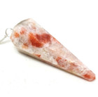 Set Of 2 Sunstone Crystal Pendulums   Tools For Confidence  Joy   Reiki Healing