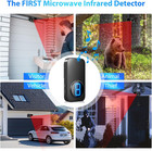Wireless Driveway Alarm  Outdoor Weatherproof Motion Sensor   Detector With 600f