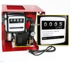 110v Electric Oil Fuel Diesel Gas Transfer Pump W meter 12  Hose Manual Nozzle