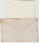 Mauritius 2 X Qv Unused Postal Stationery Envs - 25c And Scarce Ten Pence 10d