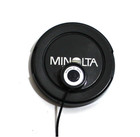 Minolta 49mm Black Lens  Cap With Lanyard Vintage
