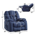 Canmov Power Lift Recliner Chair With Massage   Heat  Usb Ports  2 Cup Holders