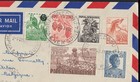 1960 Papua New Guinea Png Multi-stamp  c 1952  Air Mail Postal Cover To Belgium