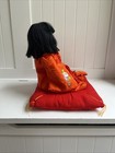 Japanese Ningyo Ichimatsu Doll Featuring A Traditional Red Kimono From 1980-1990