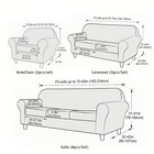 1-3seat Stretch Jacquard Slipcover With Separate Cushion Cover Couch Sofa Covers