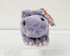 Vintage Puffkins Keychains Plush 1997 Henrietta Hippo With Tags Key Ring Charms