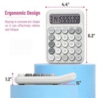 Mr  Pen- Mechanical Switch Calculator  12 Digit Large Lcd Small  Gray