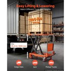 Uimoso Hydraulic Lift Table Cart  1100 Lbs Capacity  35 4 In  Foldable Handle