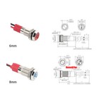 6mm-22mm Led Metal Indicator Light Power Signal Lamp Waterproof Ip66 ip67 3-220v